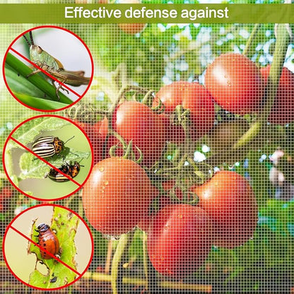 8x20ft Large Garden Netting - Ultra Fine Mesh Plant Covers to Keep Small Animals Pest Out, Bird Barrier for Protecting Vegetables Fruits Flowers Raised Beds (Without Pole)