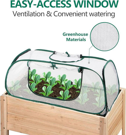 Raised Bed Cover, 45"x22"x16"(H), Garden Row Accelerator, Greenhouse, Freeze Protection Humidity Domes for Gardening Germination and Seedling Propagation
