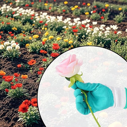 Gardening Gloves for Women Thorn Proof, Ladies Garden Gloves, Breathable Rubber Coated Yard Work Gloves
