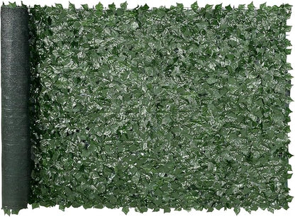 VEVOR Artificial Ivy Privacy Fence Screen, 59 x 118 in Faux Ivy Vine Leaf Hedges Fence, Greenery Privacy Fence with Mesh Cloth Backing, Green Wall Decoration for Outdoor Garden, Yard, Balcony