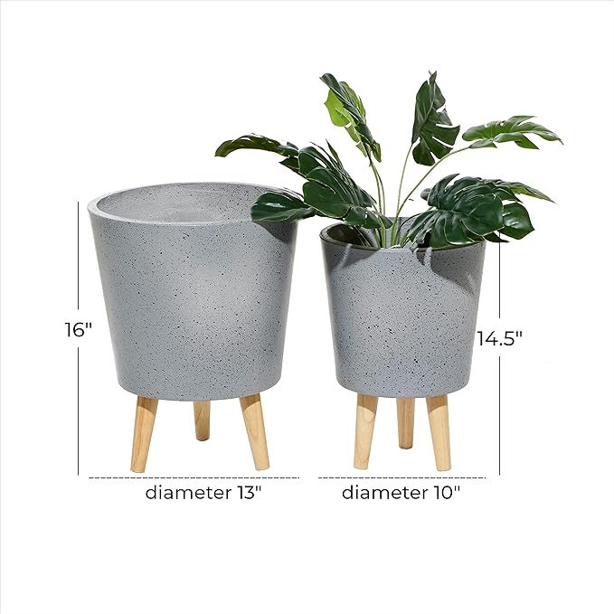 Deco 79 46545 Planter, Grey