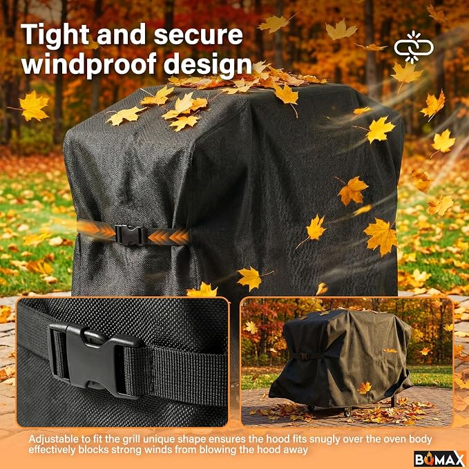 Griddle Cover for Blackstone 28 inch Griddle with Hood Double Shelf, 5483 Grill Cover for 1883 1785 1924 2086 2146 2147, Heavy Duty Waterproof 600D Polyester Flat Grill Griddle Cover