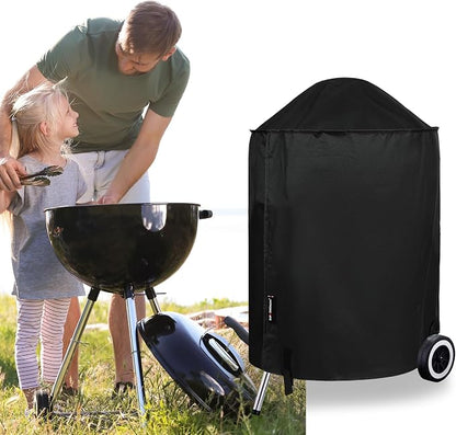 Suphomeware 18 Inch Grill Cover for Weber Kettle Charcoal, Waterproof and Heavy Duty BBQ Covers with Fade Resistant