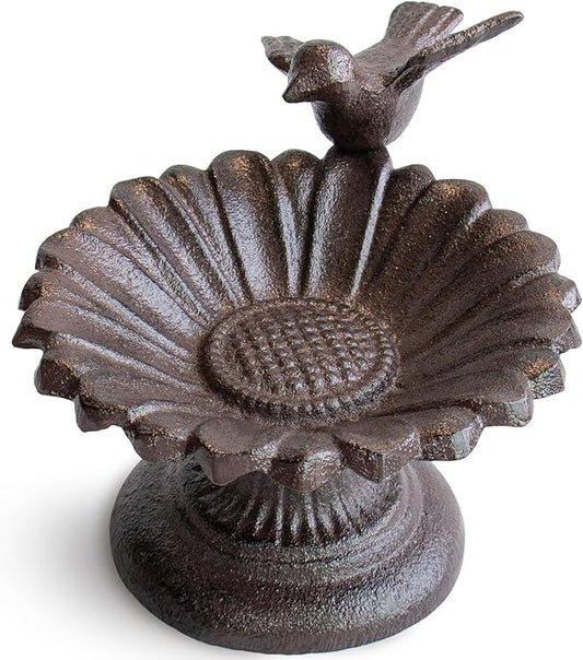 Cast Iron Bird Feeder Tray – Vintage Style Bird Feeder, Heavy Duty, Weatherproof, Outdoor Garden Décor