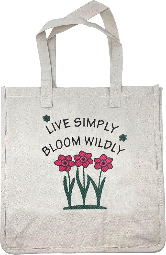Tierra Garden Tote Bag - Great Tote Bag - Soft & Durable - Straps - Perfect for Gift - Reusable - 100% cotton canvas