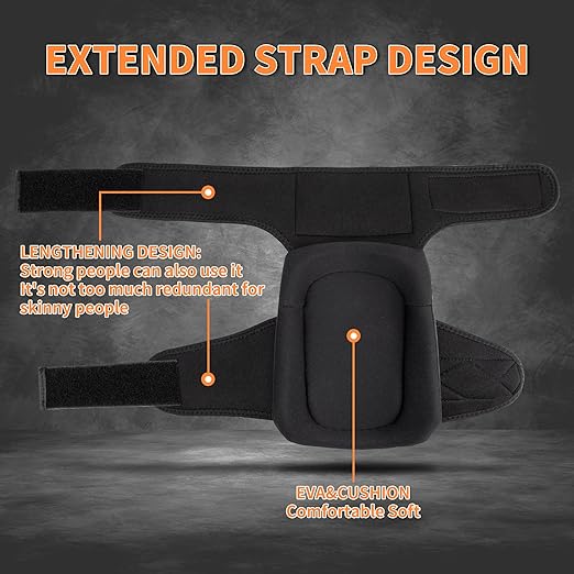 EULANT Construction Knee Pads for Work-Heavy Duty Support Anti-slip Foam Knee Pads for Construction Gardening Flooring Strong Stretchable Straps