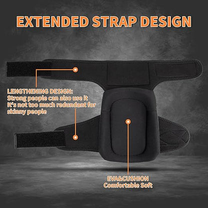EULANT Construction Knee Pads for Work-Heavy Duty Support Anti-slip Foam Knee Pads for Construction Gardening Flooring Strong Stretchable Straps