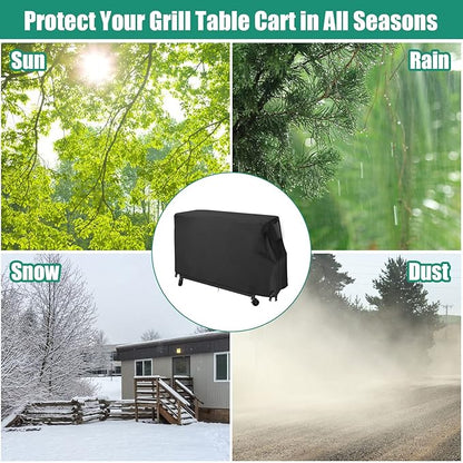 Outdoor Prep Cart Cover for Expert Grill Superior Preparation Cart,Waterproof Heavy Duty Patio Table Grill Cart Cover - 40 x 18 x 35 Inch