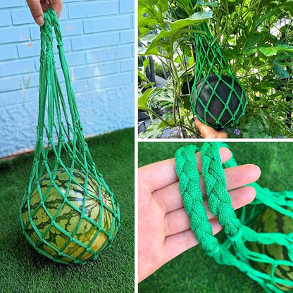 Belit 10 Pack Melon Hammock net Bag to Prevent Falling,Perfect for Growing Cantaloupe Pumpkin Watermelon in Vertical Garden Green