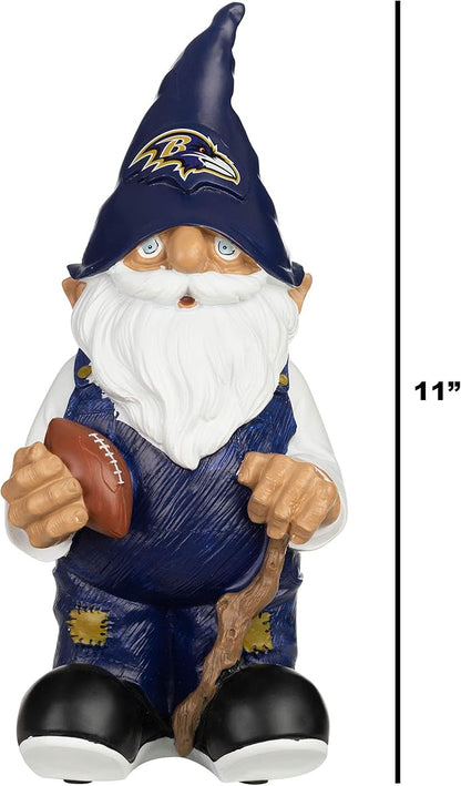 NFL Resin 11.5" Team Logo Outdoor Garden Statue Gnome