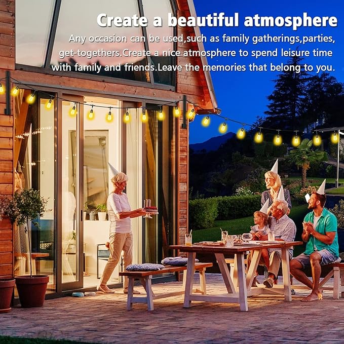 6 Pack 2.8FT String Light Poles,Light Poles for Outside String Lights,Outdoor Light Poles Metal Pole Stand for Patio,Backyard,Deck