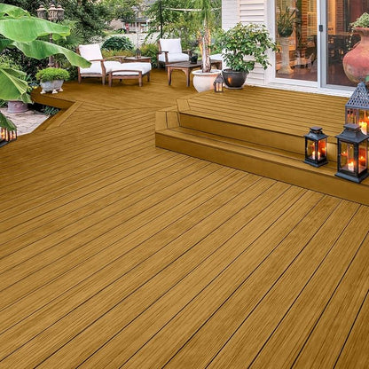 Olympic WaterGuard 1 gal Maple Brown Semi-Transparent Wood Stain & Sealer | Water-Based Deck, Fence & Siding Stain, Waterproofing UV