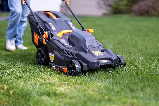 WEN 20V Max 2-in-1 19-Inch Cordless Brushless Lawn Mower and Mulcher with Two 5Ah Batteries and Dual Port Charger (20839)