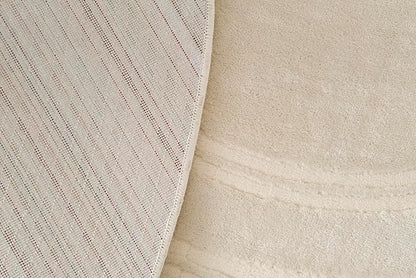 Revival Rugs Maru 5'x5' Machine Washable Area Rug for Dining Room Living Room Entryway Foyer- 100% Recycled Oeko-TEX Certified, Medium Pile, Beige