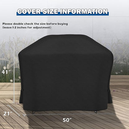 Grill Cover for Electactic 3-Burner Propane Gas Grill with Side Burner, Griddle Cover for Electactic G31PRO 48in Outdoor BBQ Grill