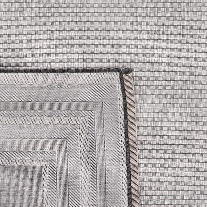 SAFAVIEH Courtyard Collection 6'7" x 9'6" Light Grey/Black CY8475 Indoor-Outdoor Waterproof Easy-Cleaning Patio Backyard Mudroom Area-Rug