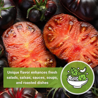 Sow Right Seeds - Black Beauty Tomato Seeds for Planting - Non-GMO Heirloom Packet with Instructions to Plant an Outdoor Home Vegetable Garden - Rare Deep Purple Slicing Variety - Sweet Flavor (1)