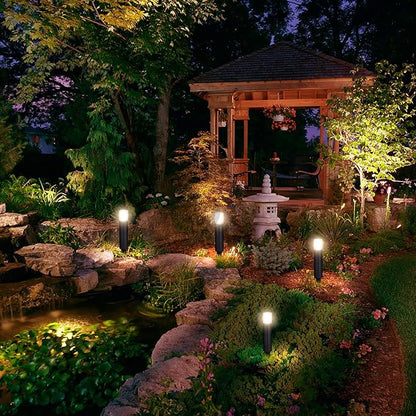 Outdoor Landscape Lights - Low Voltage Aluminum Construction, Waterproof 12V 3W 3000K Warm-Yellow Light (4-Pack)