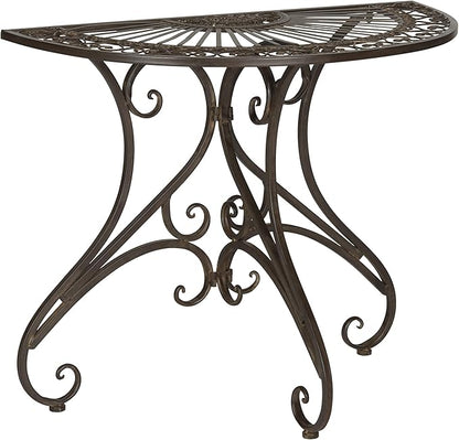 SAFAVIEH Outdoor Collection Annalise Antique White Accent Table