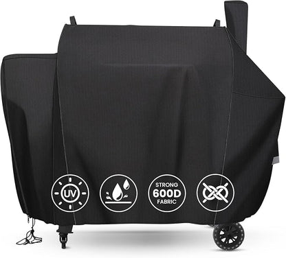 QuliMetal Grill Cover for Pit Boss Competition Series 1600, Pro Series 1600 Elite Wood Pellet Grill, PB1600CS, PB1600PS2, PB1600PSE, 600D Heavy Duty Waterproof Fade Resistant Pit Boss 1600 Grill Cover