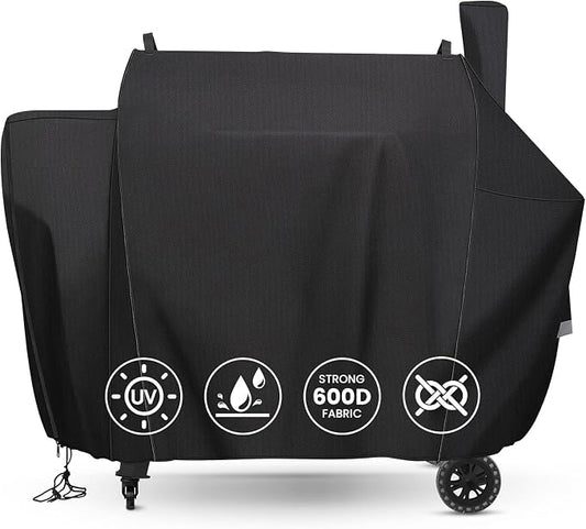 QuliMetal Grill Cover for Pit Boss Competition Series 1600, Pro Series 1600 Elite Wood Pellet Grill, PB1600CS, PB1600PS2, PB1600PSE, 600D Heavy Duty Waterproof Fade Resistant Pit Boss 1600 Grill Cover