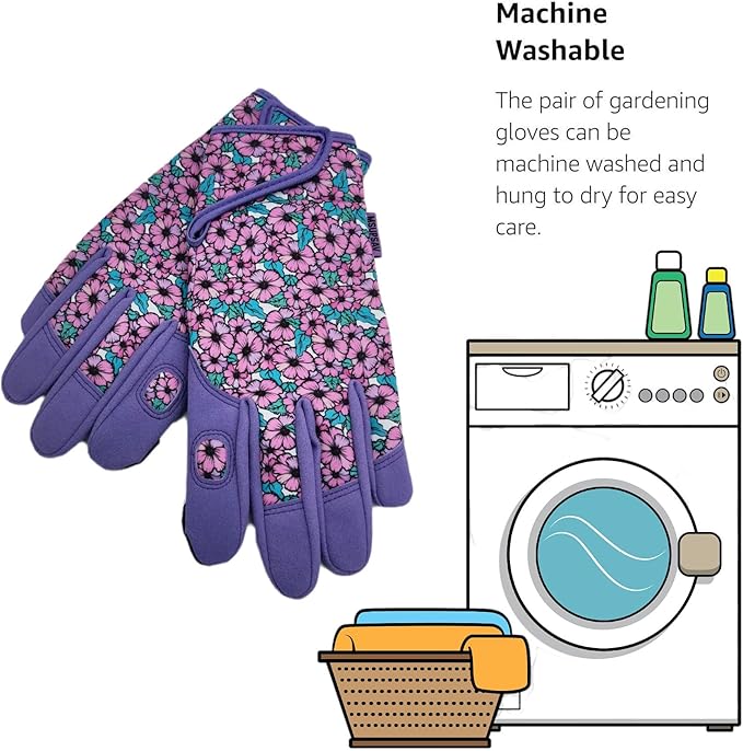 Thorn Proof&Puncture Resistant Gardening Gloves with Grip,Garden Glove for Women, Leather Yard Work Gifts