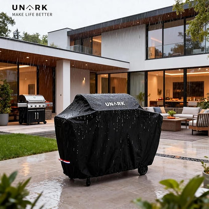 Grill Cover for Outdoor Grill 48 Inch for Weber Grill Covers Heavy Duty Waterproof BBQ Covers for Outside 48 Inch Weber Spirit 2 Grill Cover 48" L x 18" W x 42" H (Black)