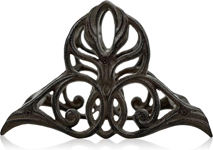 Garden Hose Holder Wall Mount – Heavy Duty Cast Iron Hose Hanger, Hose Holders For Outside Wall Mount, Patio, Yard, or Villa （decorative hose holder）