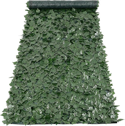 VEVOR Artificial Ivy Privacy Fence Screen, 39 x 158 in Faux Ivy Vine Leaf Hedges Fence, Greenery Privacy Fence with Mesh Cloth Backing, Green Wall Decoration for Outdoor Garden, Yard, Balcony
