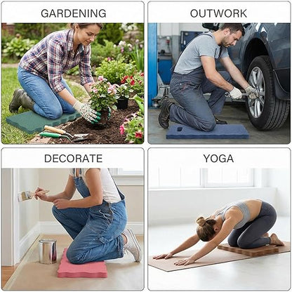 Woanger 12 Pcs Garden Kneeling Mat Foam Knee Mat Gardening Waterproof Knee Cushion for Baby Bath Seat Floor Yoga Exercise Seating Praying Work Classroom, 15.7 x 7 x 0.8 Inch (Morandi)