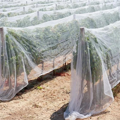 Garden Insect Netting for Raised Beds Extra Large Fruits Tree Netting Pest Barrier White Ultra Fine Mesh Row Bed Covers Net for Vegetable Fruit Protection from Insect Bird Animals(12 x 50 ft)