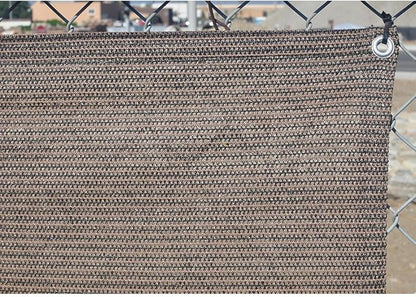 Alion Home© Elegant Privacy Screen Fence Mesh Windscreen for Backyard Deck Patio Balcony Pool Porch Railing 3 FT Height Brown/Mocha (3'x8')