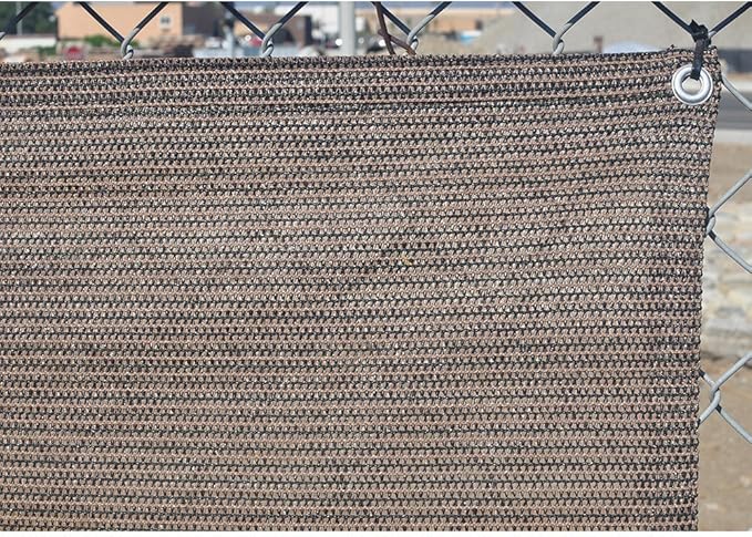 Alion Home© Elegant Privacy Screen Fence Mesh Windscreen for Backyard Deck Patio Balcony Pool Porch Railing 3 FT Height Brown/Mocha (3'x26')