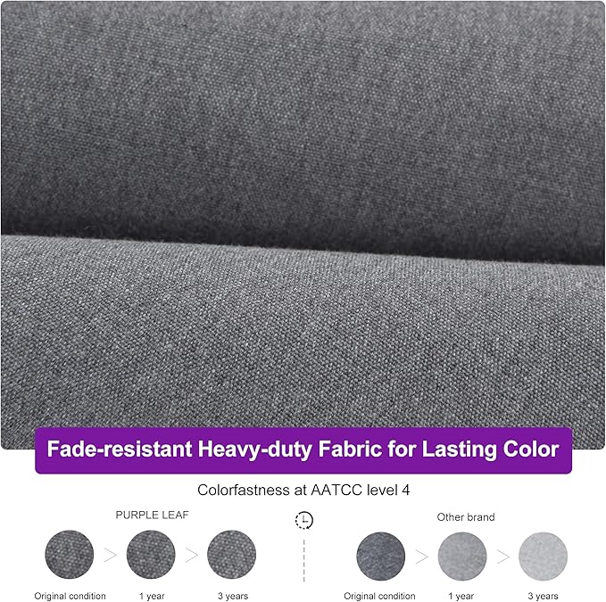 PURPLE LEAF Cantilever Patio Umbrella Outdoor Aluminum Offset Square Umbrella Windproof Heavy Duty Hanging Outside Umbrella for Deck Pool Garden