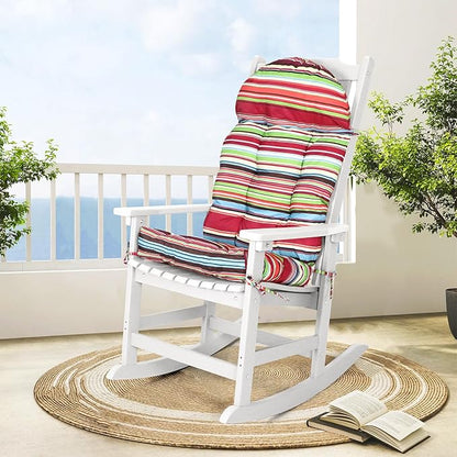 Adirondack Chair Cushion, Rocking Chair Cushions High Back, Thickened Patio Chair pad for Indoor and Outdoor, 44''L x 19''W x 4''H