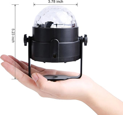 Party Lights,Disco Lights Sound Activated,Halloween Disco Ball Light,Stage Lights-Multi Colors Rotating Magic LED Strobe Lights for Xmas Parties,Room,Pool,Club,Home,Church,Karaoke,Wedding