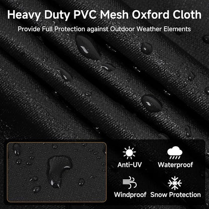 Griddle Cover for Blackstone 5482 36 inch Griddles with Hood, 600D Heavy Duty Rip-Proof & Waterproof BBQ Cover with Air Vent and Click-Close Straps