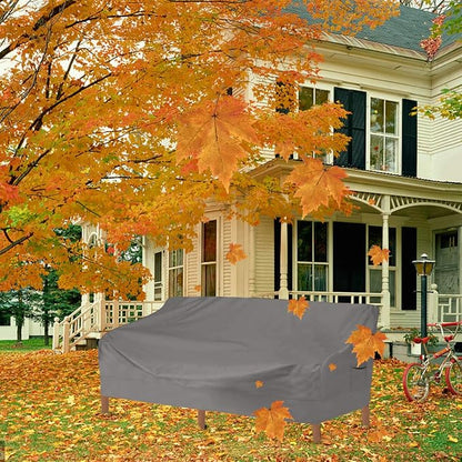 Vailge Heavy Duty Patio Sofa Cover, 100% Waterproof 3-Seater Outdoor Sofa Cover,Lawn Patio Furniture Covers with Air Vent and Handle,104" Wx 40" Dx 35" H,Grey