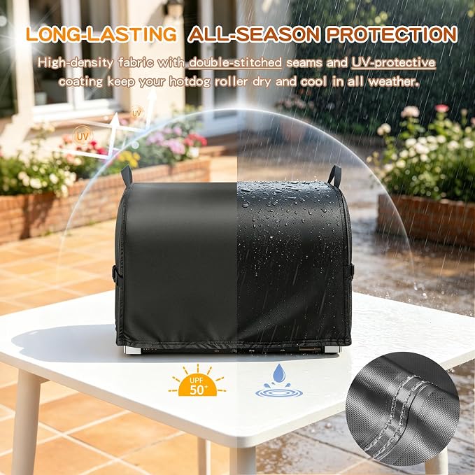 Hot Dog Roller Cover, 26inch Hotdog Machine Cover for Hot Dog Roller Grill, Hotdog Cooker, Hotdogs Warmer, Hot Dogs Maker, Hot Dogs Toaster-26 L x 24" W x 15" H