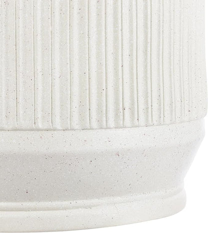 JONATHAN Y TBL1103A Kline 17.5" Mid-Century Modern Brutalist Indoor/Outdoor Accent Table Art Deco, Minimalist, Contemporary, Patio, Garden, Bathroom, Living Room, Cream Terrazzo Finish