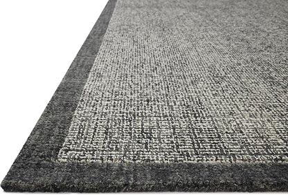 Loloi Magnolia Home by Joanna Gaines Henley Collection HNY-01 Ivory/Charcoal 2'-6" x 9'-6" Runner Rug