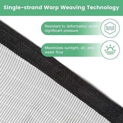 Protection Cover 10 Ft. x 10 Ft. Garden Netting with Grommets Anti Squirrels and Other Animals and Hail Perfect for Garden Plants Fruit Trees Pond Protection - PP1010KK