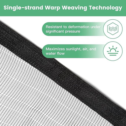 Protection Cover 10 Ft. x 10 Ft. Garden Netting with Grommets Anti Squirrels and Other Animals and Hail Perfect for Garden Plants Fruit Trees Pond Protection - PP1010KK