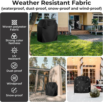 BBQ Gas Grill Cover 44 inch, Universal for 3-4 Burners BBQ/Gas/Charbroil Grill (44" Lx24 Wx46 H), Heavy-Duty and Weather-Resistant Oxford Fabric That Protect Grill All Seasons