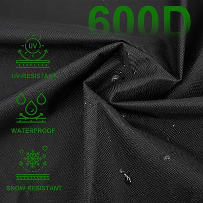 Outdoor Grill Cover Fits Weber Searwood XL 600 Pellet Smoker Grill,Heavy Duty Waterproof 600D BBQ Cover for Outside,UV Resistant with Storage Bag & Windproof Straps 52.5" W X 25" D X 42" H