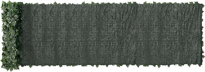VEVOR Artificial Ivy Privacy Fence Screen, 39 x 198 in Faux Ivy Vine Leaf Hedges Fence, Greenery Privacy Fence with Mesh Cloth Backing, Green Wall Decoration for Outdoor Garden, Yard, Balcony