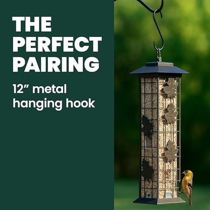 Perky-Pet 336-1SR Squirrel-Be-Gone Squirrel Proof Bird Feeder, 2LB, Outdoor Wild Bird Feeder with Weight-Activated Perches