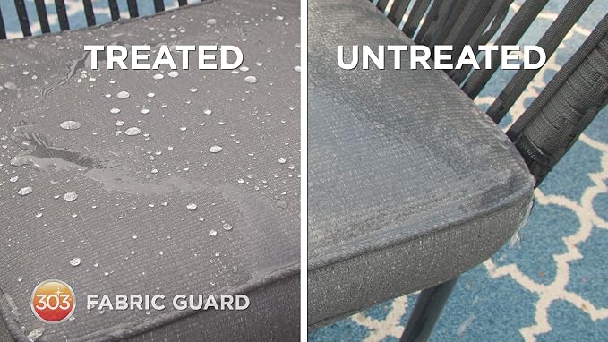 303 (30606) Products Fabric Guard - For Outdoor Fabrics - Restores Water Repellency To Factory New Levels - Repels Moisture - Prevents Stains - Safe For All Fabrics, 32 fl. oz., White