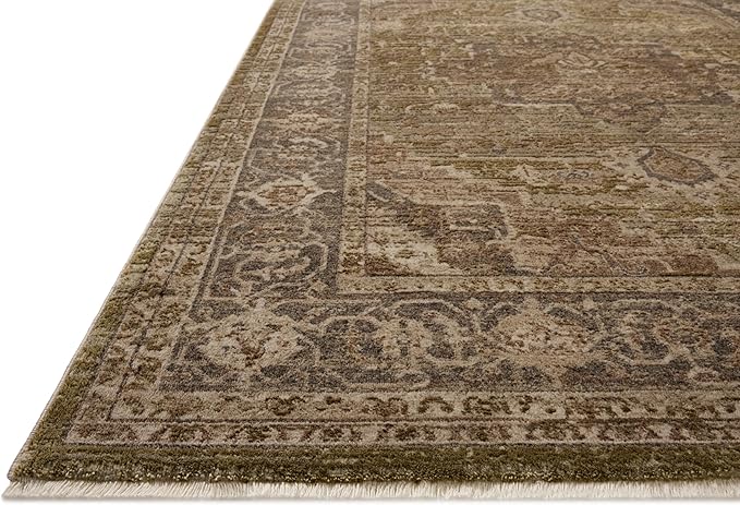 Loloi Haywood Collection HYD-03 Moss/Charcoal 2'-7" x 8'-0" Runner Rug