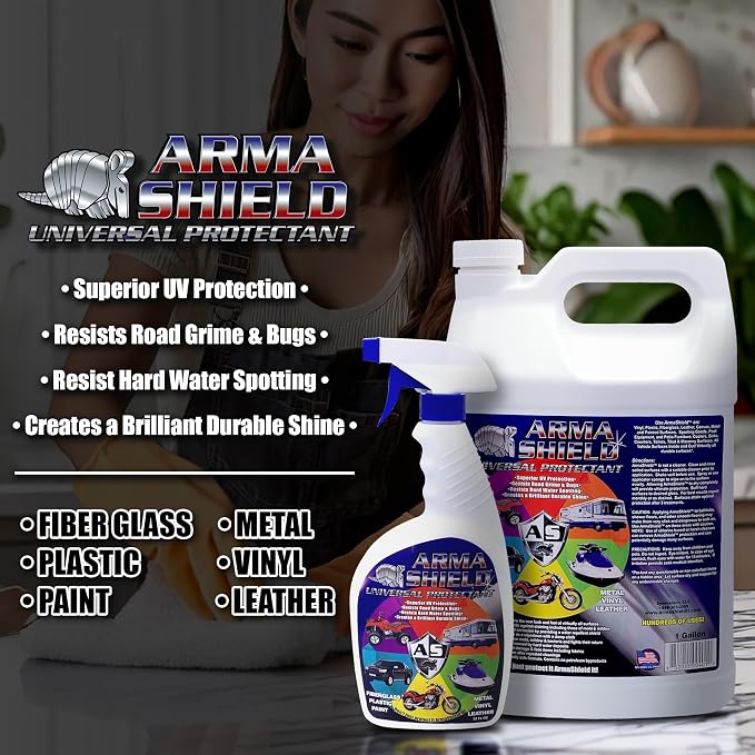 Universal Protectant- 1 Gal | Long Lasting Upholstery Protector Spray & UV Spray | Easy Protective Spray & Weatherproof Spray for Outdoor Decor, Furniture & Gear | Made in The U.S.A
